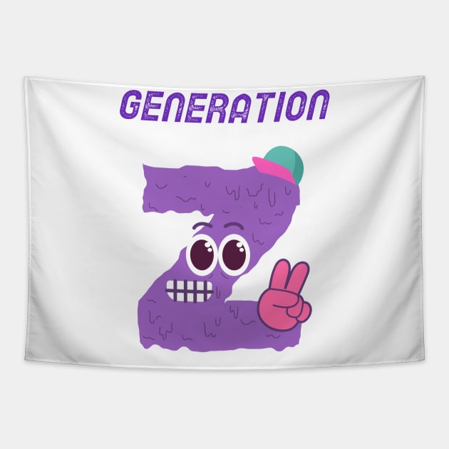 gen z Tapestry by asian tee