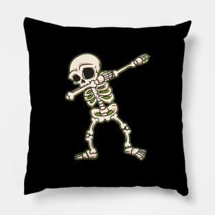 Dabbing Skeleton I Funny Halloween Novelty I Dab Kids Adult design Pillow