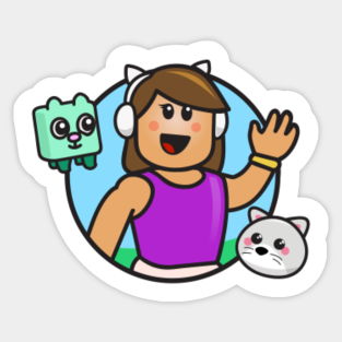 Roblox Girl Stickers Teepublic - robux stickers teepublic