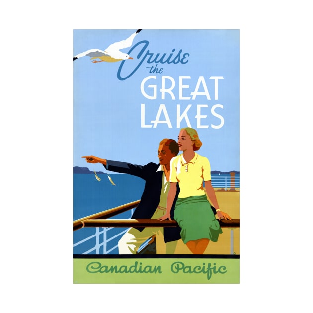 Vintage Travel Poster Canada Cruise the Great Lakes by vintagetreasure