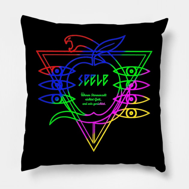 Seele Multi Color Pillow by Pet-A-Game