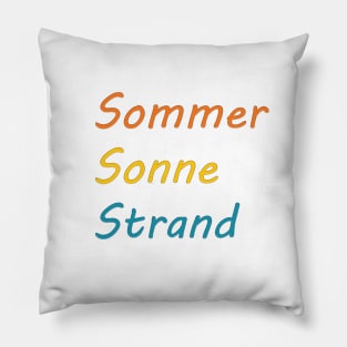 Sommer, Sonne, Strand Pillow