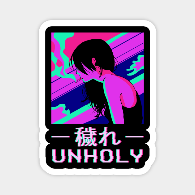 Unholy Lofi Anime Girl Japanese Vaporwave - Vaporwave Aesthetic ...