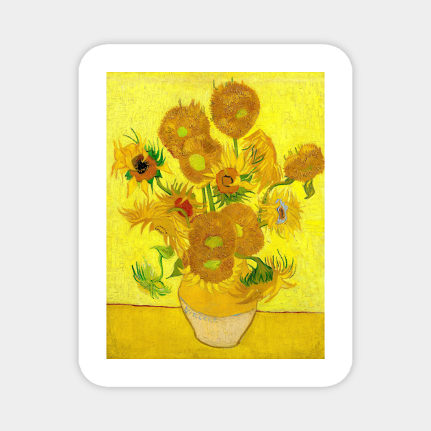 "Sunflowers" 4th in Series By Vincent Van Gogh 1889 Post Impressionism