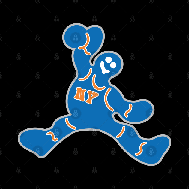 Jumping New York Knicks Gingerbread Man by Rad Love