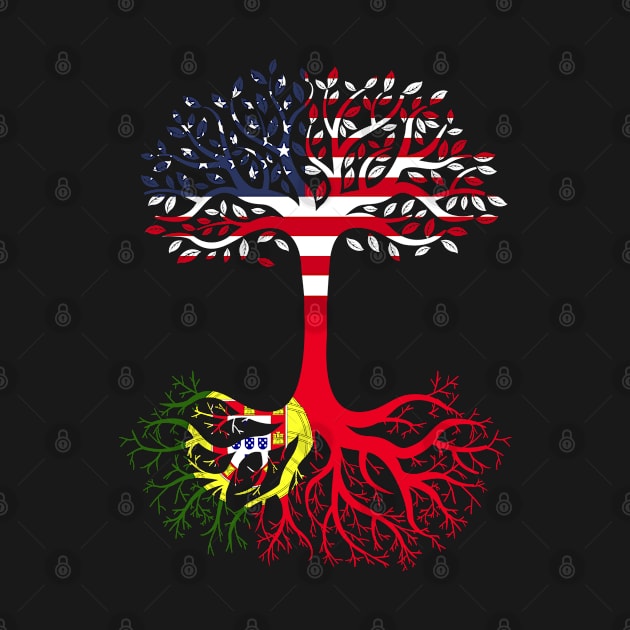 American Grown Portugal Roots Portugal Flag by BramCrye