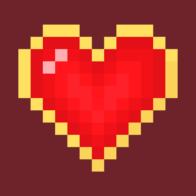 heart in 8 bit style by MushroomEye