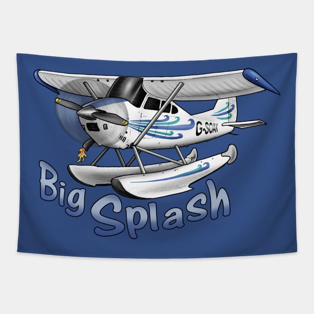 Cessna Seaplane Alaska Bush Floats Tapestry by Funky Aviation