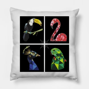 Colorful birds Pillow