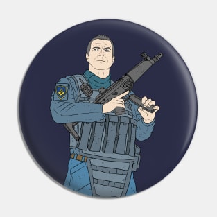 a Dutch police officer of the DSI. Pin