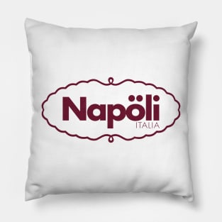 Napoli, Italia -- Retro Italian Region Design Pillow