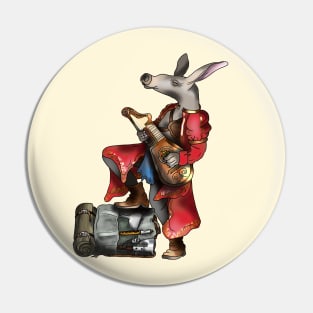 Aardvark lute player Pin