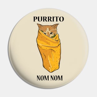 Purrito Burrito Pin