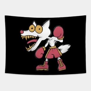 Dog boxing Tapestry