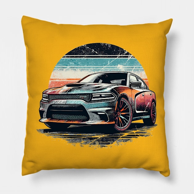 Dodge Charger Pillow by Vehicles-Art