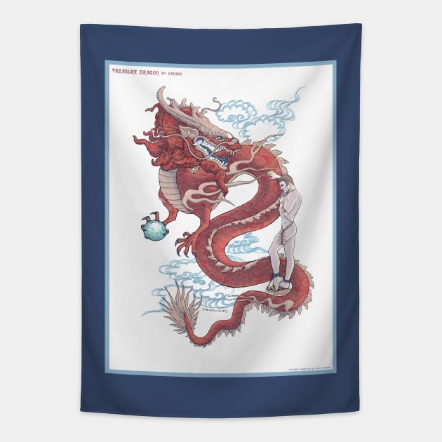 Treasure Dragon Tapestry by karadin