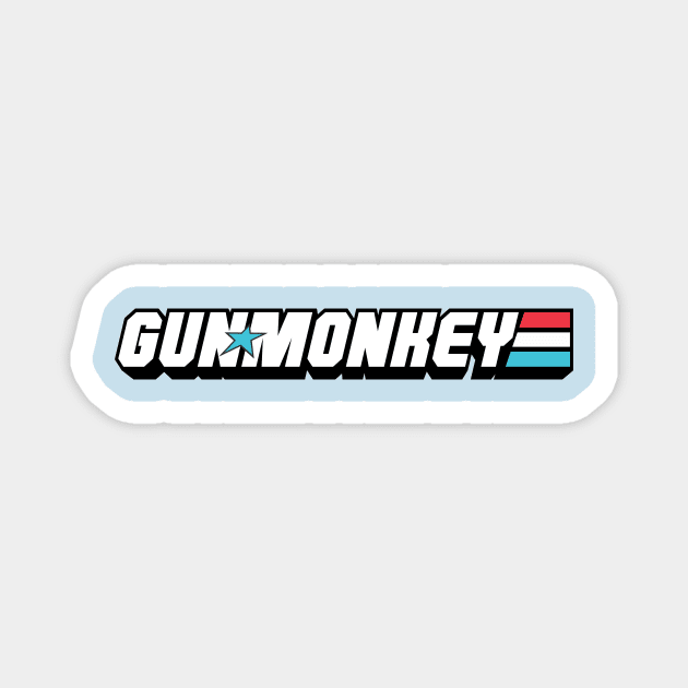 Gun Monkey American Hero Magnet by Wooly Bear Designs