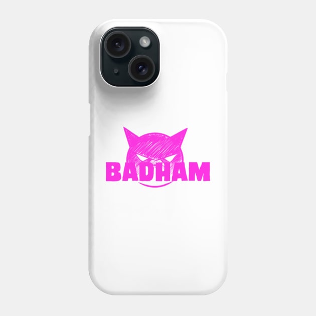 Badham Logo- Pink Design Phone Case by sketchbooksage