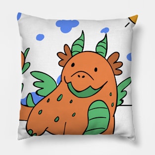 Cute Animal Cartoon Drawing Pillow