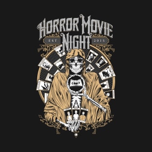 Horror Movie Night - Tarotvision (peach) T-Shirt