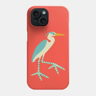 GREAT BLUE HERON Coastal Ocean Sea Bird with Big Feet - UnBlink Studio by Jackie Tahara Phone Case