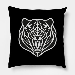 Abstract Tiger Head Pillow