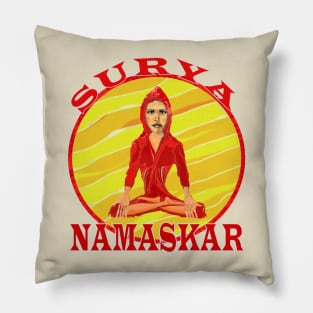 Namaste Yoga Lovers Surya Namaskar Gifts Pillow