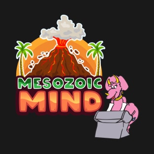 Triceratops on Keyboard - Mesozoic Mind! T-Shirt