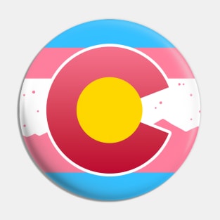 Colorado Flag Trans Transgender Pride Pin