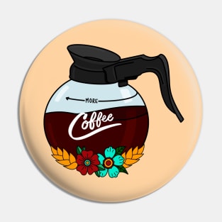 Diner Coffee Pot American Traditional Tattoo Art Pin