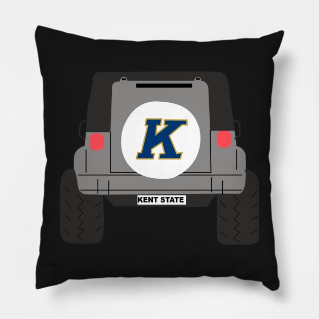kent ohio sticker Pillow by designs-hj