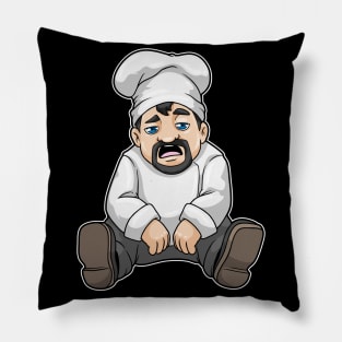 Chef with Chef's hat & Beard Pillow