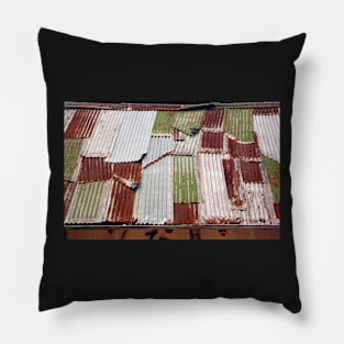 Corrugated Iron Patchwork Pillow