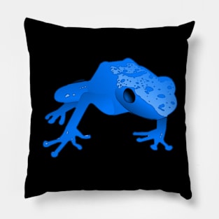 Blauer Frosch Pillow