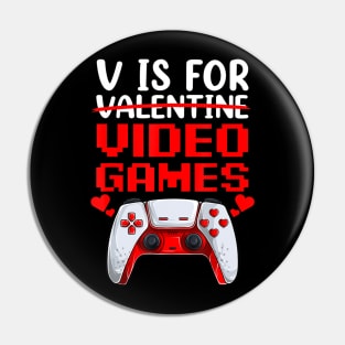 Gaming Apparel, Video Game Funny Shirt, Valentines Day Kids Pin