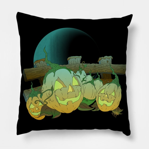 Pumpkin Patch Pillow by schockgraphics
