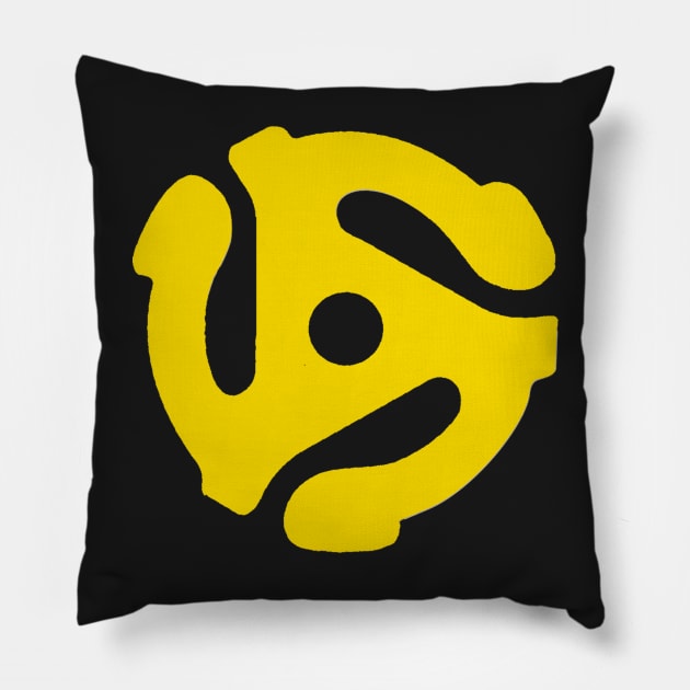 45 Rpm Adaptor Pillow by StrictlyDesigns