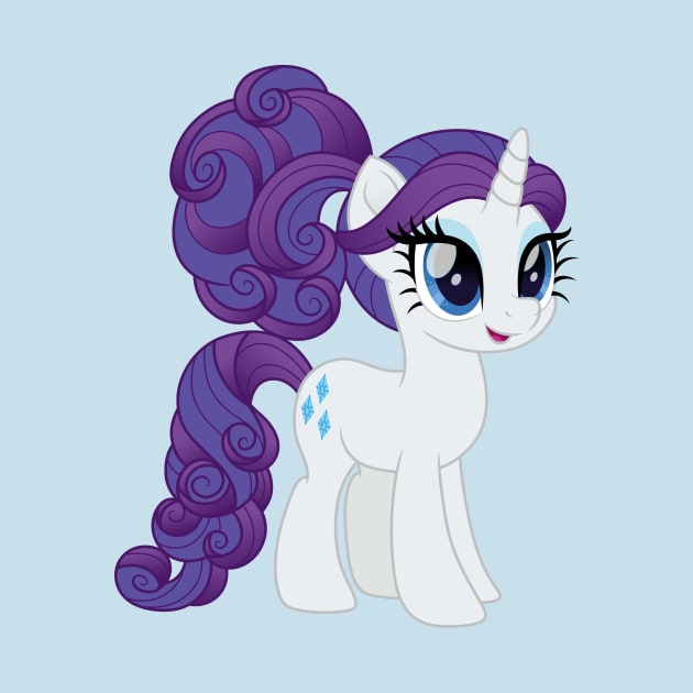 Rarity in a curly ponytail by CloudyGlow