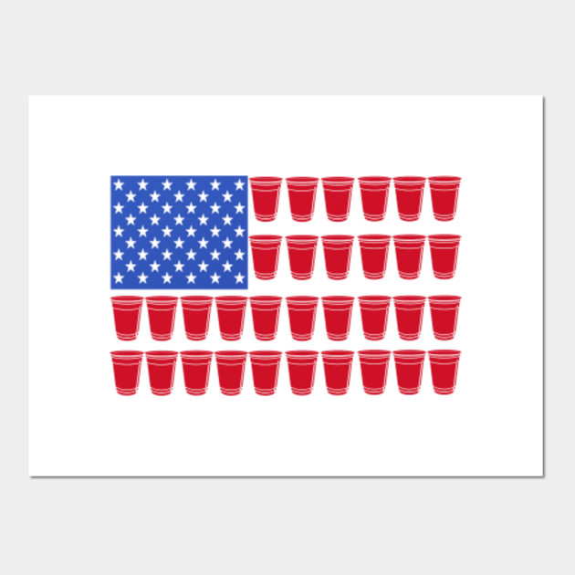 beer pong flag shirt