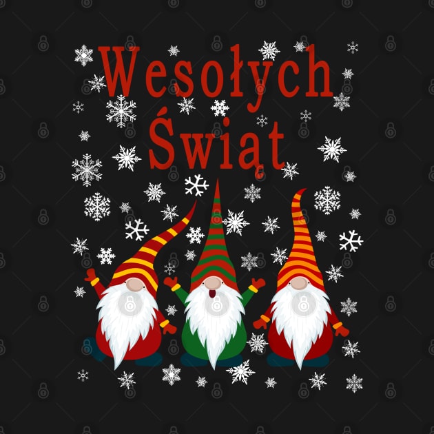 Gnomes Funny Pajama Cute Christmas Gift Holiday Style Wesołych Świąt by artbypond