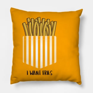 I want Fries Pillow