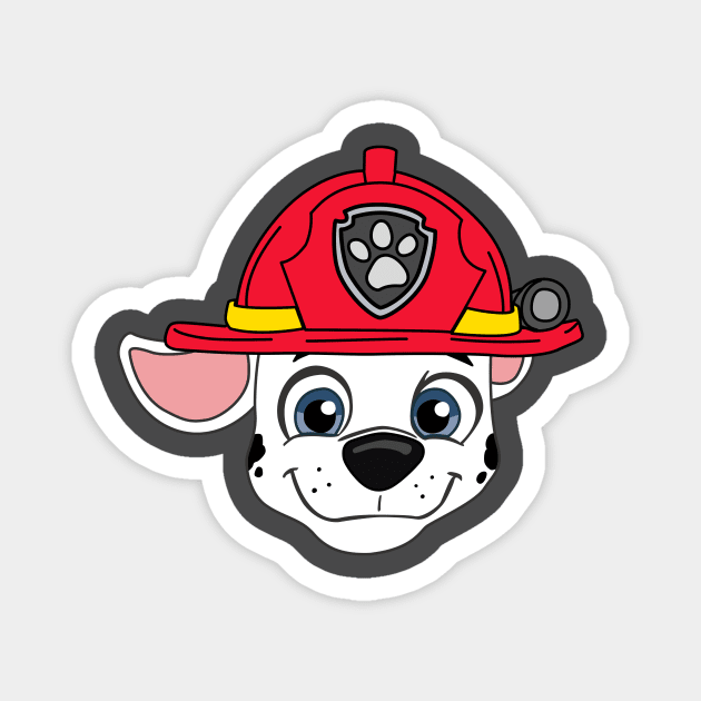 Paw Marshall Magnet by JamesCMarshall