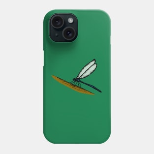 Sketched Dragonfly Phone Case