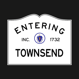 Townsend Massachusetts Vintage Road Sign T-Shirt