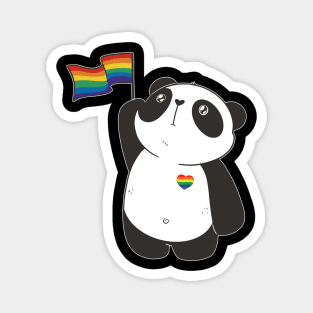 Panda Rainbow Flag LGBT Magnet