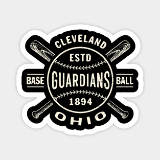 Cleveland Guardians Bats & Ball by Buck Tee Magnet