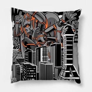 Kaiju Obsidian Pillow