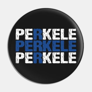 Perkele Finnish Flag Distressed Pin