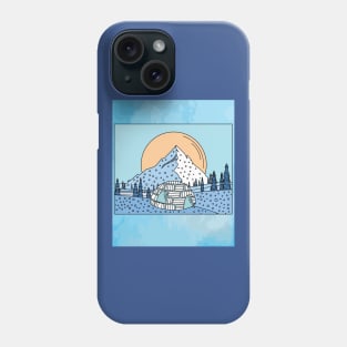 Igloo snow and ice landscape Phone Case