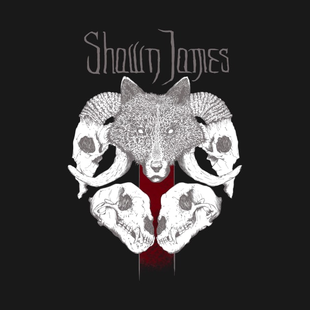 Shawn James Wolf Skull by Stephensb Dominikn